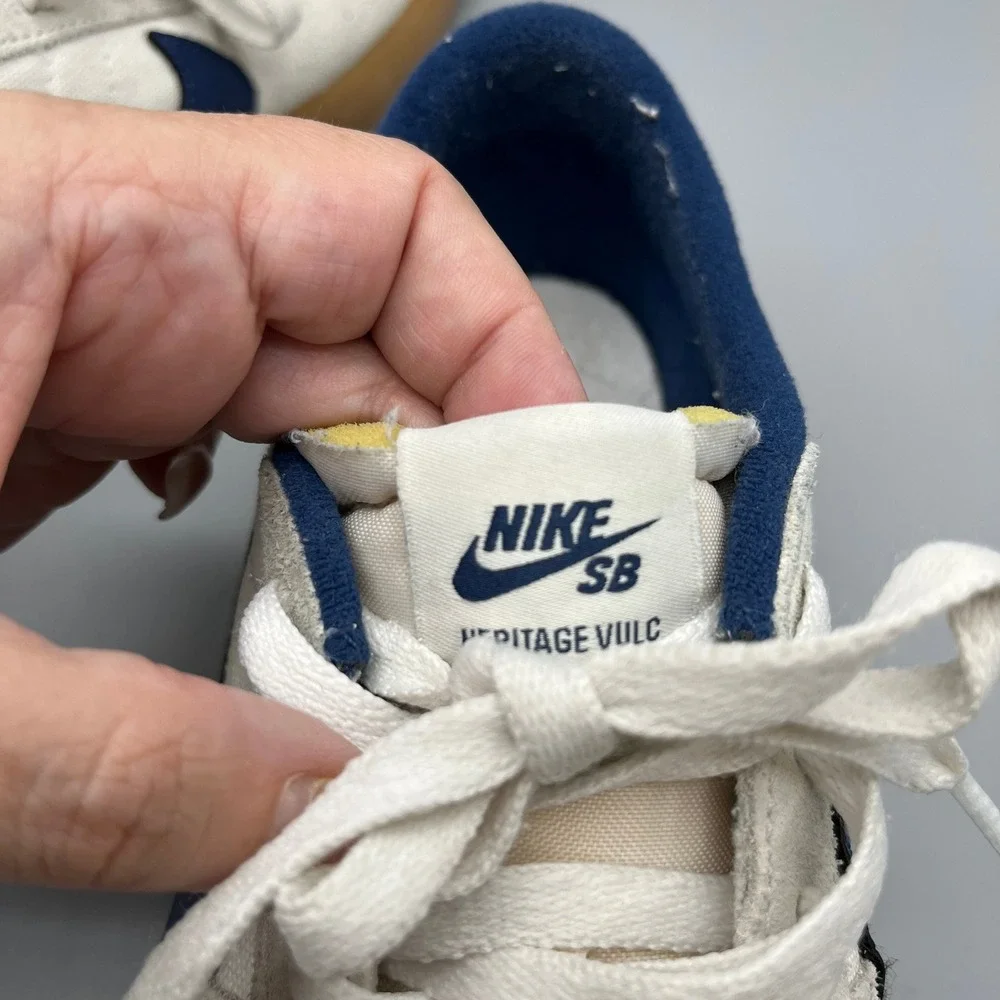 Nike SB Heritage Vulc Men 9.5 Summit Gum Sole Skate Shoes Skateboard Skater